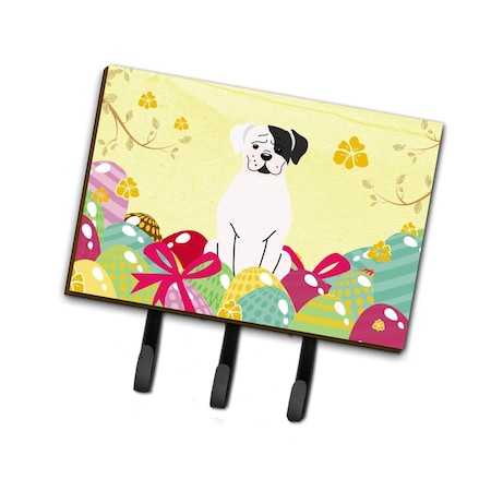 Carolines Treasures Easter Eggs White Boxer Cooper Leash or Key Holder BB6114TH68
